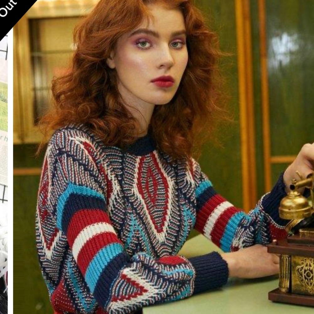 Colorful, fitted knit pullover - Picture 4 of 7